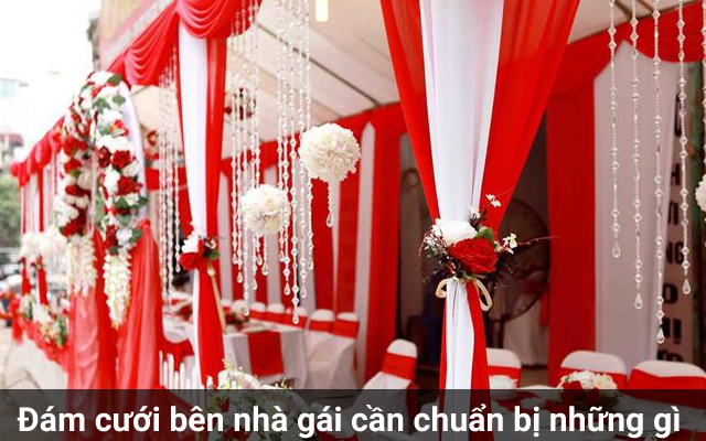 Chuẩn bị cho đám cưới nhà gái cần chuẩn bị những gì?